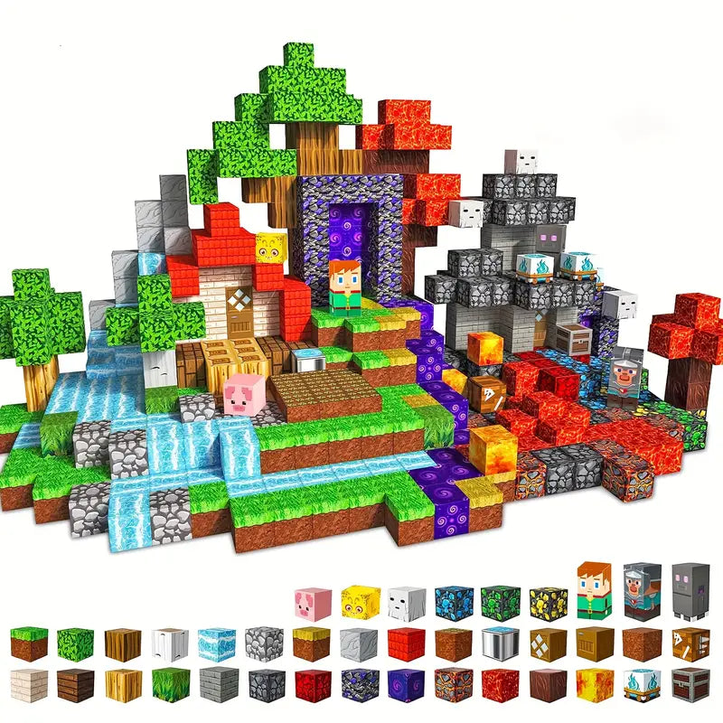 MakeBricks - Magnetyczne Klocki 100 elementów + GRATISY